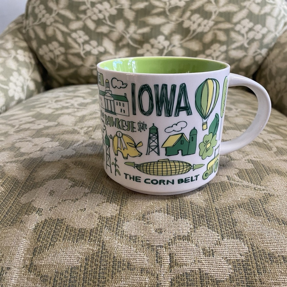 Starbucks 2018 "Been There Series" Iowa 14oz Mug New